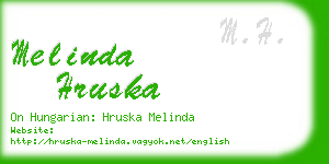 melinda hruska business card